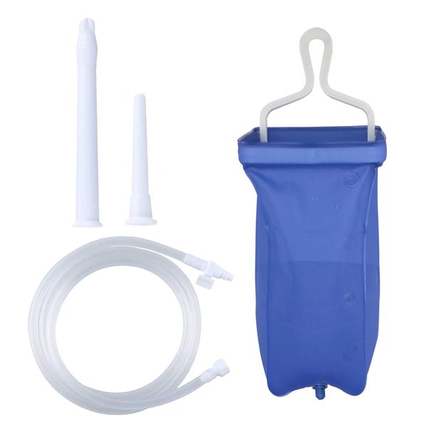 TopQuaFocus Enema Bag Kit Home Coffee Enema Irrigator Set Travel Enema Set for Men and Women Colon Cleaning 2 litre