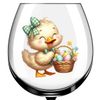 x12 Easter Duck Eggs Basket Spring Vinyl Decal Stickers Colour kc500