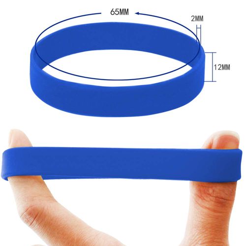 Popluxy Silicone Wristbands Silicone Bracelets for Sports and Team Dividing, Solid Color, Set of 12