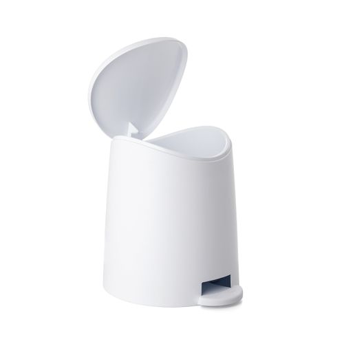 Tatay Bathroom Bin with Standard Pedal 3L | Practical and Functional Design | Made from Highly Resistant Materials | Compact and Easy to Use | Made in Spain | 19 x 21,8 x 22,1 cm – White