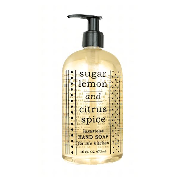 Greenwich Bay Kitchen Collection SUGAR LEMON/CITRUS SPICE Scented Liquid Hand Soap & Lotion Combo with Shea Butter - 16 fl oz Pump Bottles