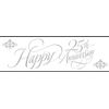 Giant Party Banner Happy 25th Anniversary