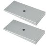 2.5" Wide 4° Degree Steel Leaf Spring Shims 800061 2PCS (Silver)