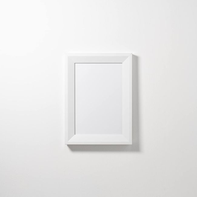 FRAME SHIROYAMA 6354 Air Frame (L, White) Resin Simple Interior Poster Photo Picture Frame Panel Frame