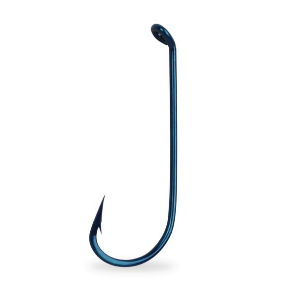 Mustad Virginia Hook, Hollow Point, Down Eye - Blued 5