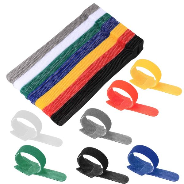 70 Pcs Cable Ties,Cable Tidy Management, Reusable Straps Wire Tidy Ties, Cable Wrap Labels Organisers Management for Organizing Home, Office