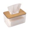 Acrylic Tissue Box, Acrylic Dryer Sheet Holder for Laundry Room, Table Clear Dryer Sheet Dispenser Rectangular