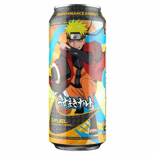 FULL G FUEL Saga Mode Naruto Shippuden Anime Ninja Energy Drink GFuel Limited CA