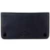 Oakridge Leather Tobacco Pouch with Stud Fastener - Black