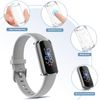 Wanme Screen Protector compatible with Fitbit Luxe, HD Clear TPU All-Around Coverage Protective Case, Scratch-proof Anti-collision Screen Protector compatible with Fitbit Luxe(Pack B)