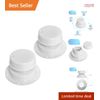 RV Vent Covers Plastic 2-Pack 5.3" White Waterproof Roof Mount Replacement