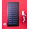 Super-slim Metal Powerbank w/Solar panel recharge option + Flashlight -NEW-