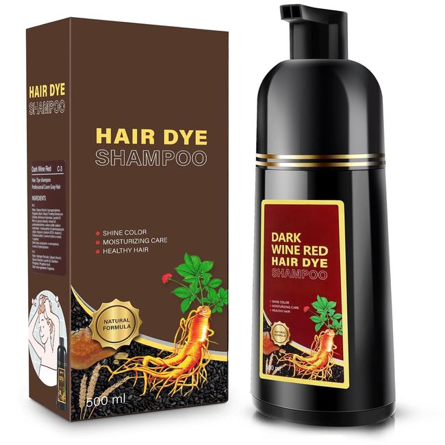 BNTCFM Hair Dye Shampoo for Gray Hair, Hair Color Shampoo for Women Men Gray Cov