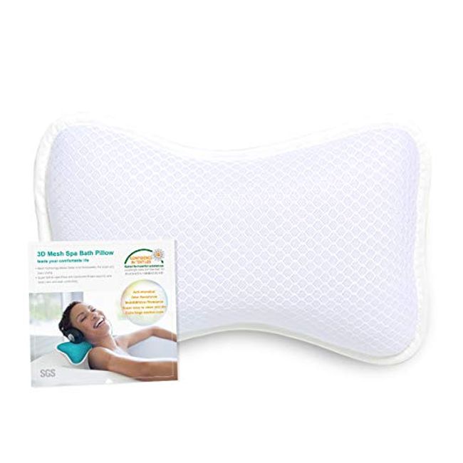 Coastacloud Full Body Spa Bath Pillow Mat, Bathtub Mattress Luxury Cushion with Large Suction Cups, Comfort Support Your Head, Neck, Shoulder, Back and Tailbone