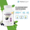Natural Black Elderberry, Immune Support Supplement – Max Strength 1200mg - 60ct