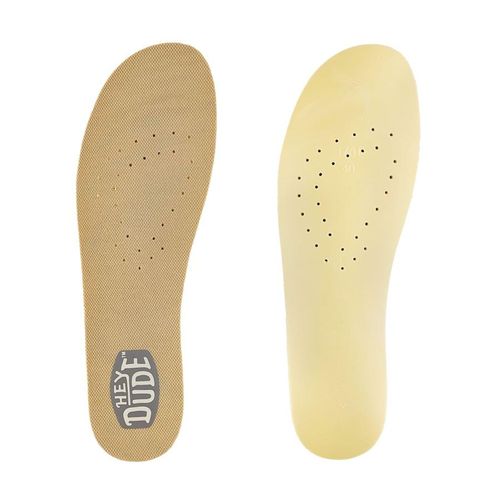 Hey Dude Women's Micro Mesh Insoles W Tan Size 7 | Women's Shoes | Women Slip-on Insoles | Comfortable & Light-Weight
