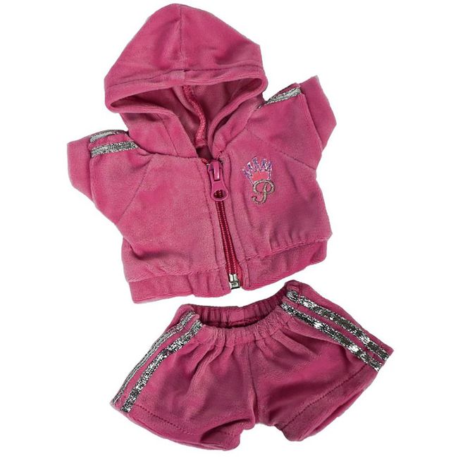 Fun and Sporty Pink Jogging Outfit Teddy Bear Clothes Fits 8"-10" Stuffed Animals