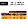 Deck Plus Eclipse Hidden Deck Fasteners, Deck Screws, Wood Screws, Stainless Steel, Grey, 90 Pack