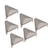 logyues 200Pcs Triangular Rivets for DIY Crafts 12mm Silver