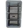 Delfinware Plastic Cutlery Box, Grey, 19 x 10.5 x 13 cm