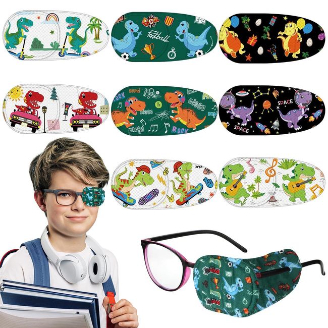 8 Pcs Eye Patches for Kids Right and Left Eye Glasses Patches