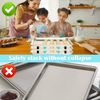 16PCS Baking Sheet Stackers Baking Sheet Stacking Clips Space-Saving Tray Stackers Reusable Cookie Tray Stacker Clips for Baking Sheet and Freeze Dryer Trays