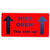 50 sticker labels, shipping stickers here above - this side up