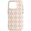 iPhone 16 Pro Beige Light Brown Classic Geometric Honeycomb Pattern Smartphone Case