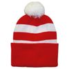 Arsenal Fans Bobble Hat in Red and White