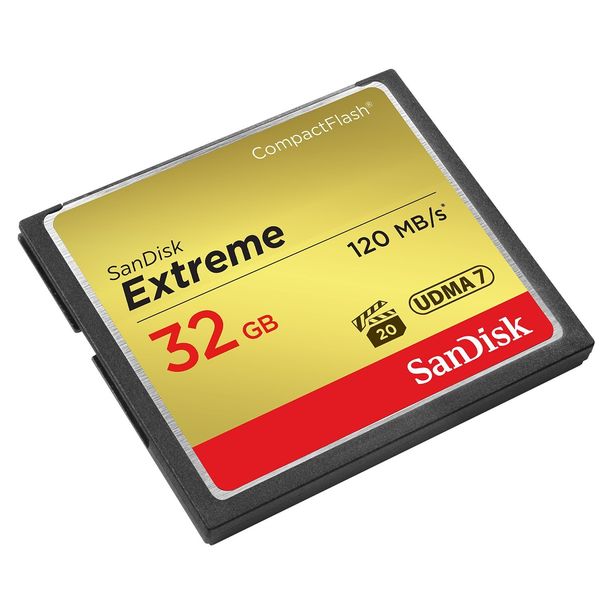 SanDisk Extreme 32 GB UDMA7 CompactFlash Card - Black/Gold