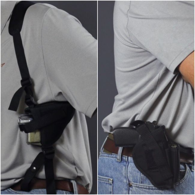 BUY 1 SHOULDER GUN HOLSTER GET 1 HIP FREE FITS GLOCK G27 GEN4 3.43" BARREL 40 CALIBER 2