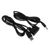 PACKOVE Car Flush Mount USB Extension Cable Audio Jack Extra USB Ports for Car
