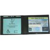 Panda Disabled Blue Badge Leather Case Holder in Black 259