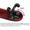 Viva Flex Violin Shoulder Rest 4/4-3/4 - Purple/Transparent