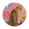 Cheetah & Pink Flowers Floral Collage Pattern PopSockets Adhesive PopGrip