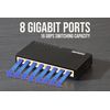 Intellinet 561754 Gigabit Ethernet Switch 8 Ports Black