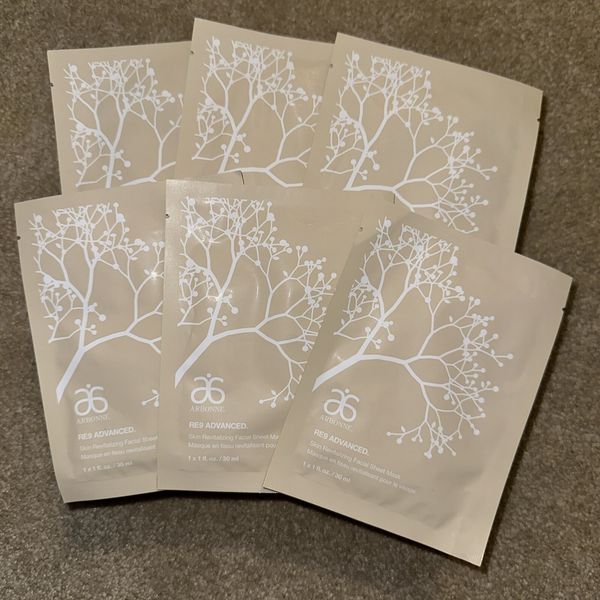 Arbonne Radiance Sheet Face Mask-set of 6 - Brand new