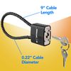BOOMSTICK Cable Gun Lock - Keyed Different - 9" Cable Length