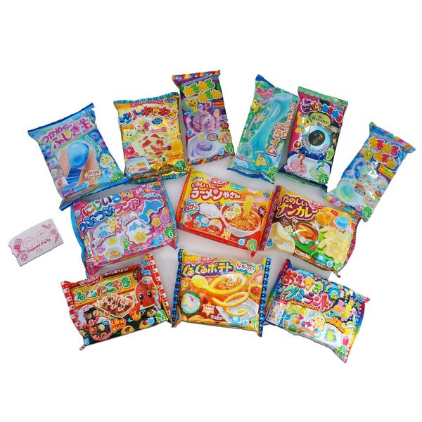 Japanese cool items store original box Assorted 7 bags Kracie Poppin' Cookin' DIY Gummy Candy Making Kit Takoyaki, Nerune, Ramen, Tsubupyon …