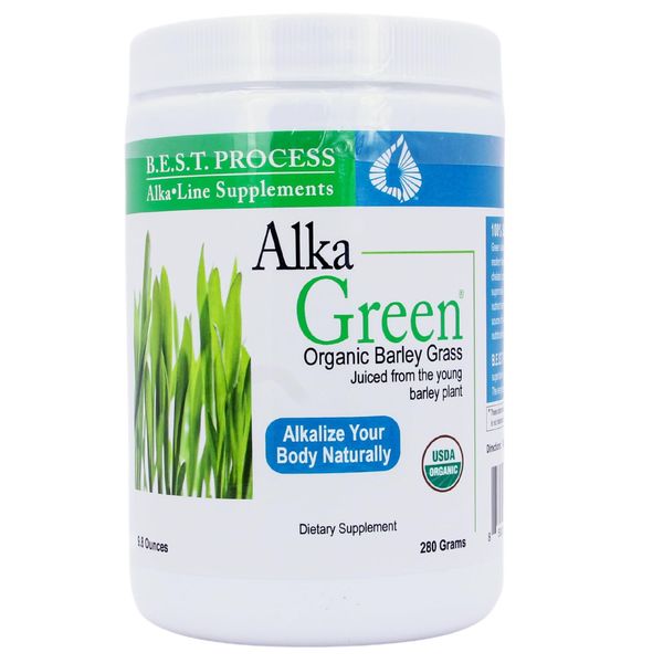 Morter HealthSystem Alka•Green Powder (2 Pack) Best Process Alkaline — Nutrient Dense Organic Barley Grass Supplement — Natural Source of Enzymes & Amino Acids