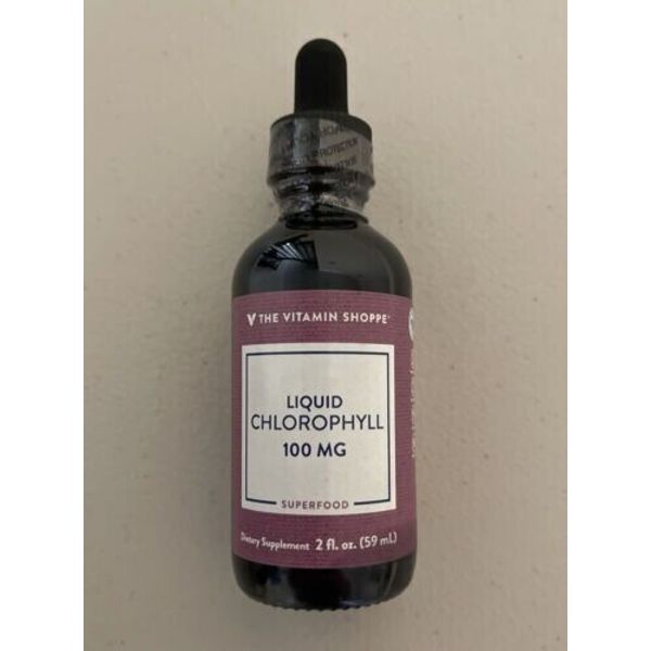 FRESHEST! ! - EXP *5/2026* The Vitamin Shoppe Liquid Chlorophyll 100mg