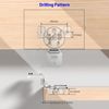 1 1/4'' Overlay Adjustable Soft Close, Concealed Cabinet Hinges - Pack of 30
