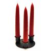 3 TAPER CANDLE HOLDER - Sturdy Solid Wrought Iron
