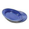 24 Piece Camping Enamel Dinnerware Set Durable Tableware Outdoor Activities New