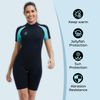 Lemorecn Women's 3mm Shorty Wetsuits Back Zip(3045A-M)