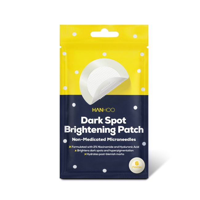 Hanhoo Dark Spot Brightening Patch | Microneedle Patch | Hydrocolloid Patches with Niacinamide and Hyaluronic Acid | Fades Dark Spots and Hyperpigmentation | Cruelty-free & Vegan | 6 Patch Count