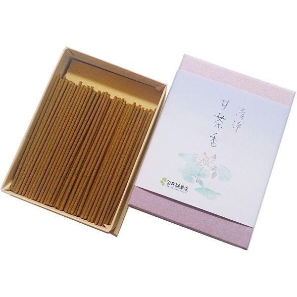 Awaji Baikaundo Purifying Incense, Short Size, Offering, Incense, 3.1 inches (8 cm), Short, Short Time, Flower Festival Incense, Clean Sweet Tea Incense, 0.9 oz (25 g), Fashionable #51