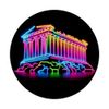 Bright Acropolis Splendor Tee - Colourful Athens PopSockets with Interchangeable PopGrip