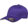 Flexfit 6277 Wooly Combed Twill Cap w/THP No Sweat Headliner Bundle Pack Purple