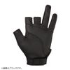 Daiwa DG-6424 Absorbent Quick-Drying Gloves, 3-Piece Cut, Red, L